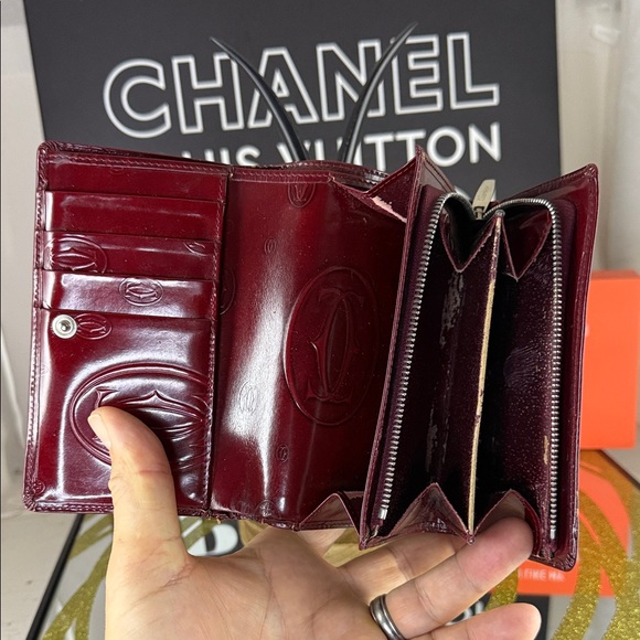 Cartier Red Leather Wallet - Picture 6 of 10